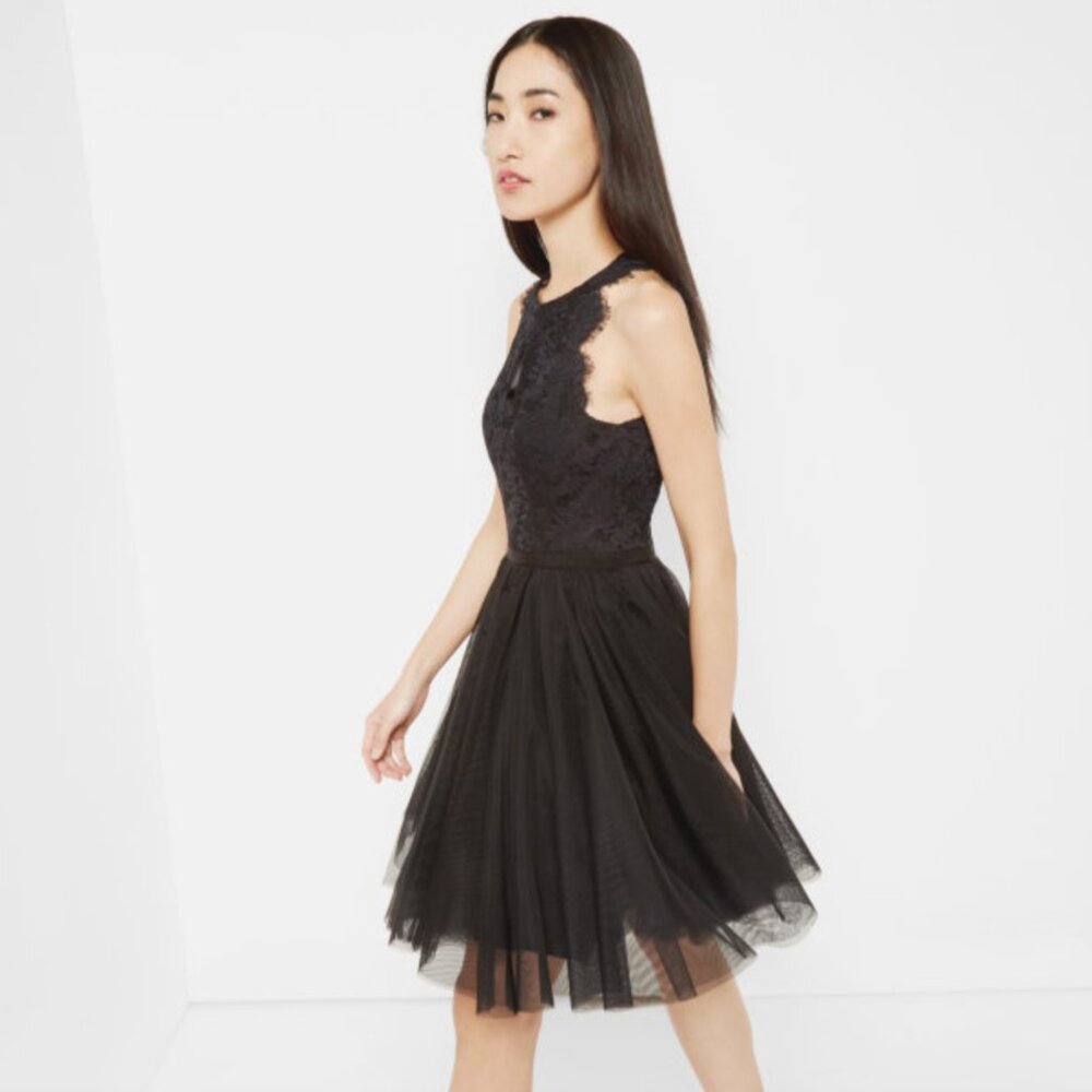 Ted Baker Lace Open Back Dress (2-4)